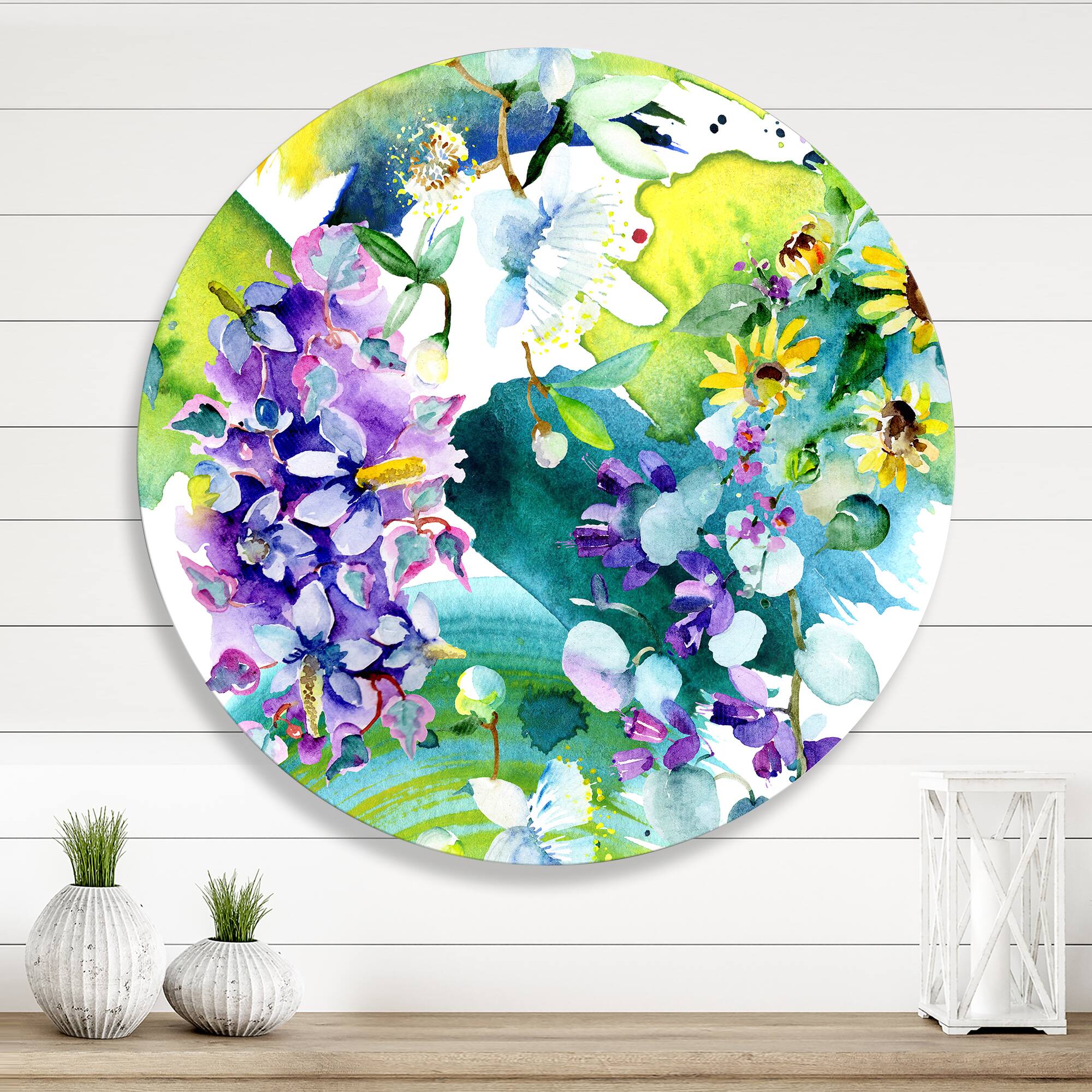 Designart - Bouquet of Wildflowers and Sunflowers